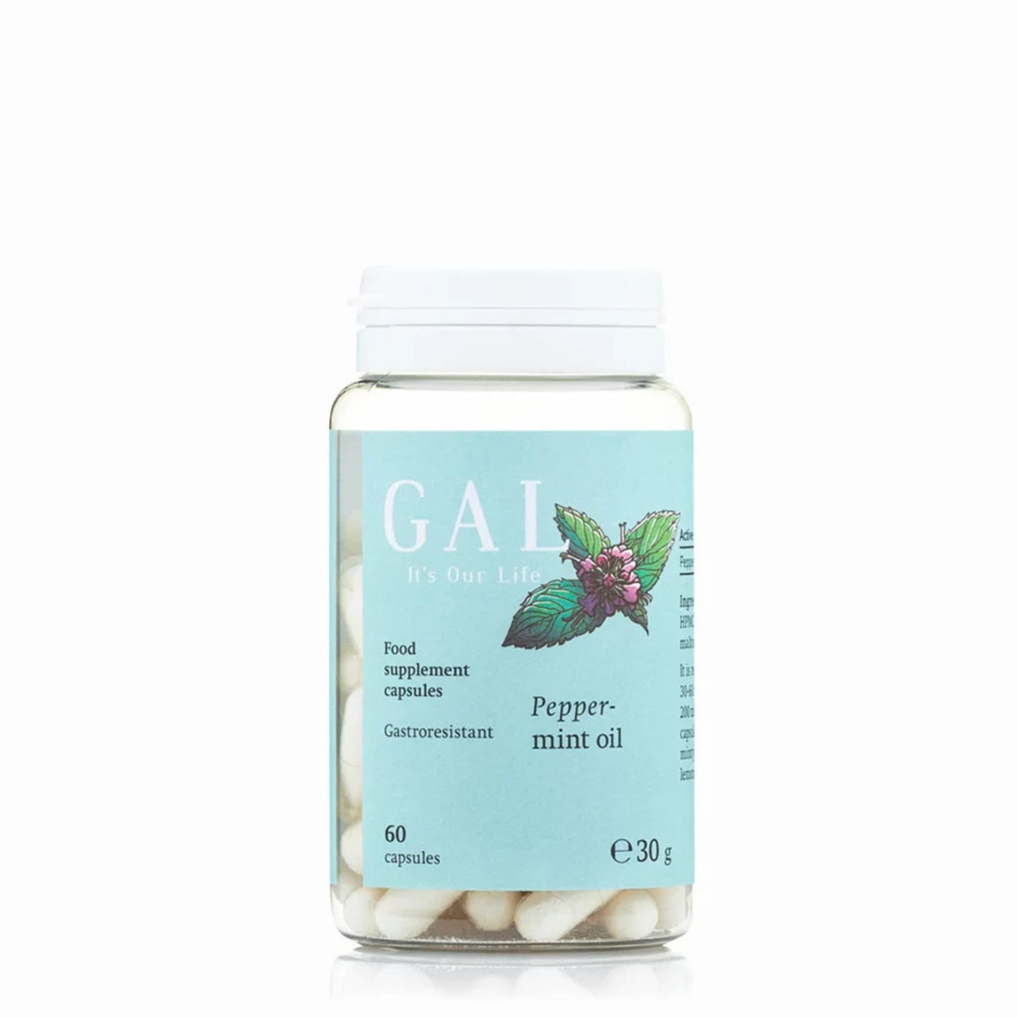 GAL Peppermint Oil – Gastro-Resistant Capsules (60 capsules)
