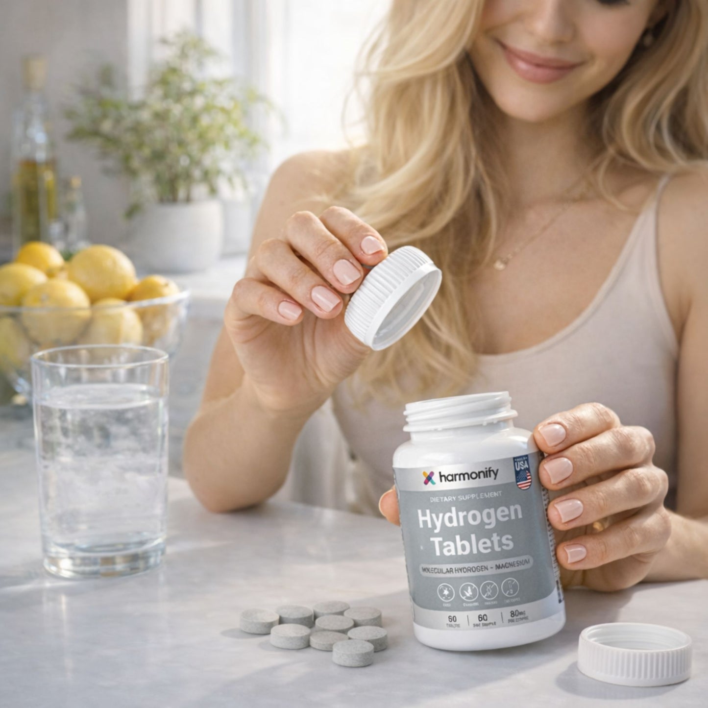 HARMONIFY Molecular Hydrogen + Magnesium Tablets