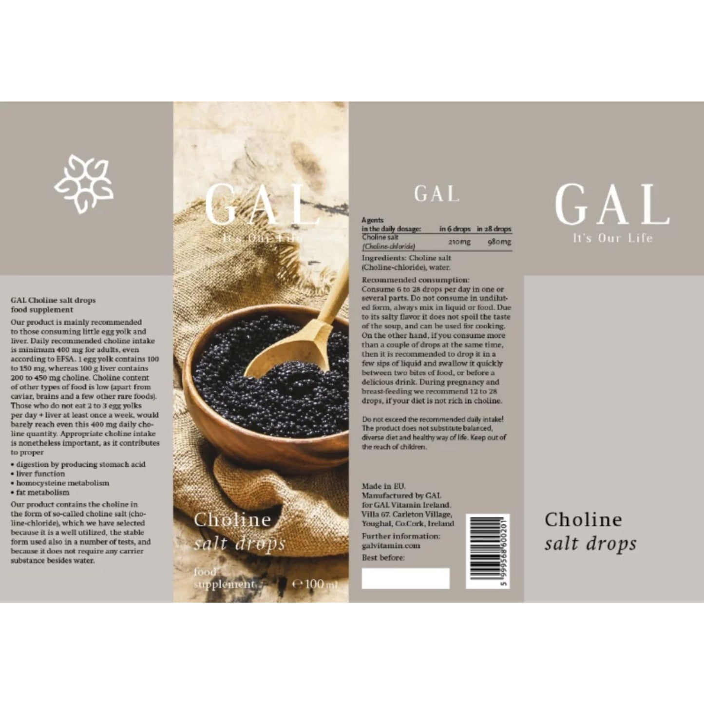 GAL Choline salt drops