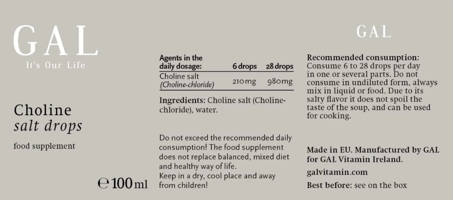 GAL Choline salt drops