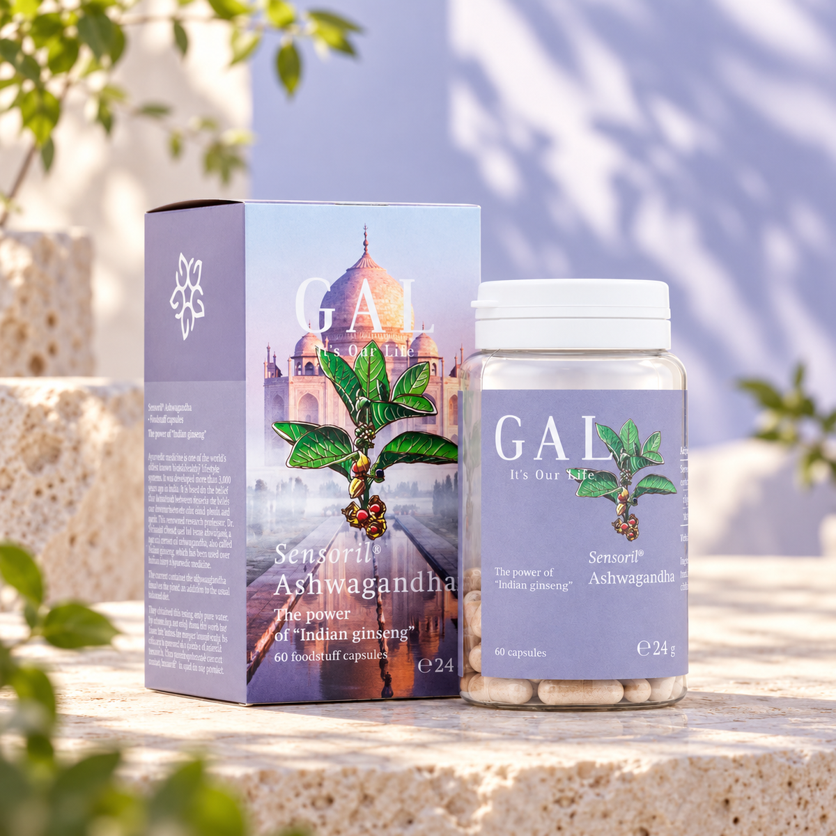 GAL Sensoril Ashwagandha – styled product image