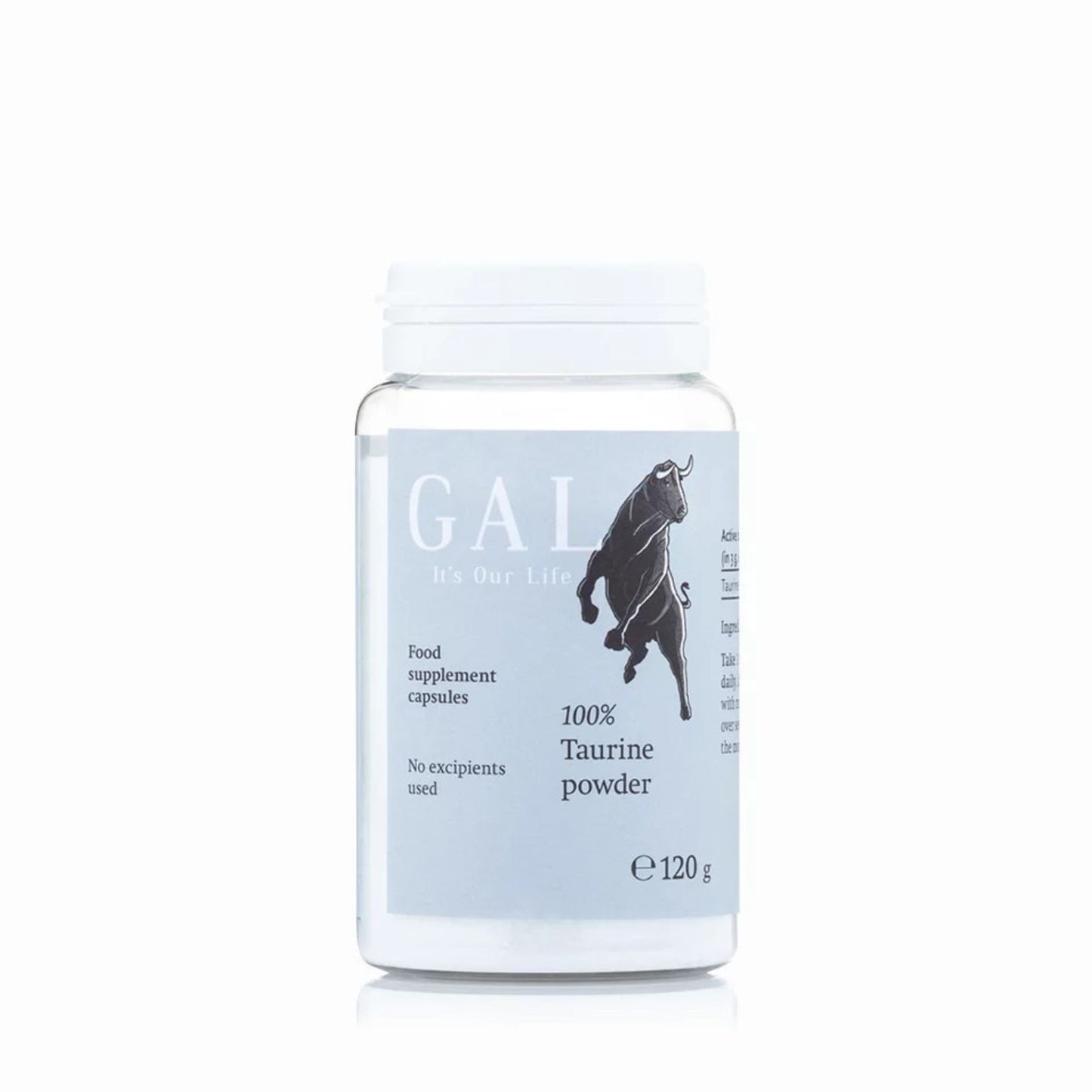 GAL Taurine Powder 120 g (40 Doses) – 100% Pure, No Excipients