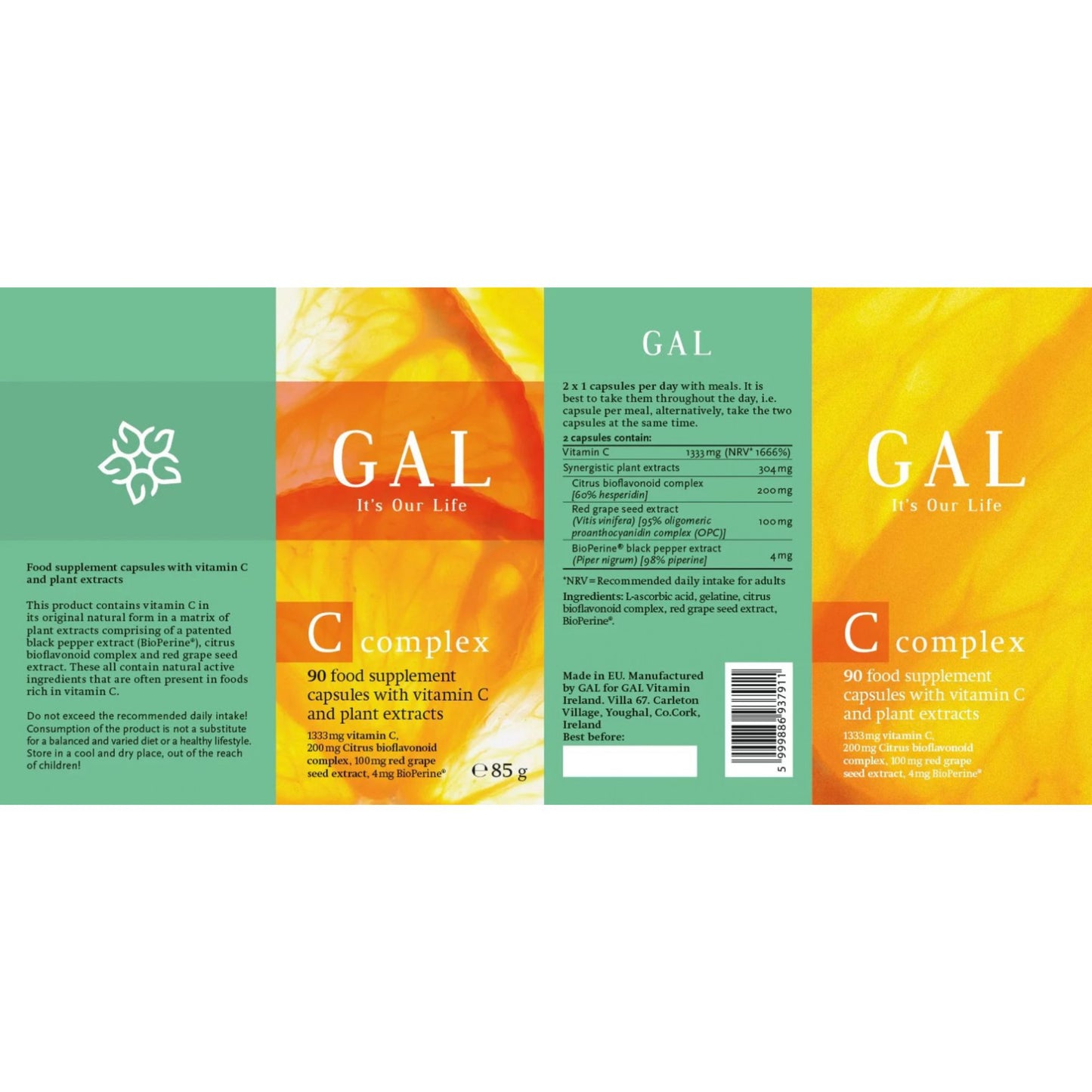 GAL Vitamin C Complex – Advanced Vitamin C with Plant Extracts