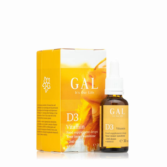 GAL Vitamin D3 Drops 4000 IU (100 µg) – 30 ml (240 Servings)