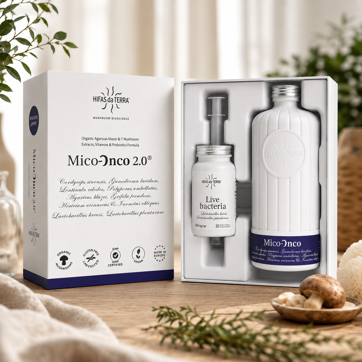 Mico-)NCO 2.0 – Advanced Mushroom Extract, Vitamins & Live Cultures Formula