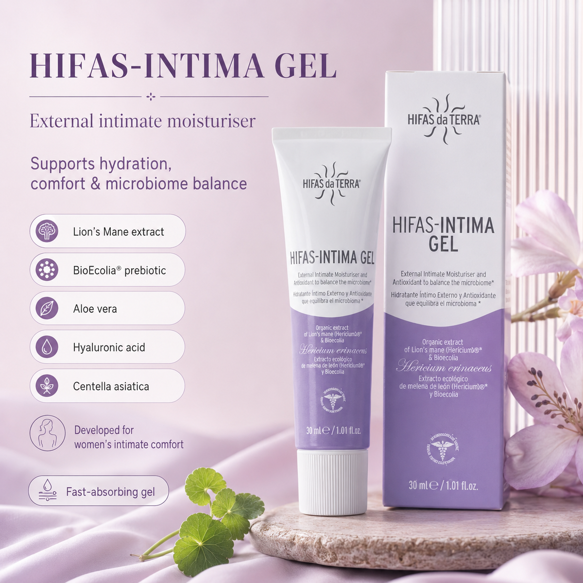 HIFAS-INTIMA GEL – Vaginal Moisturiser & Intimate Comfort Gel