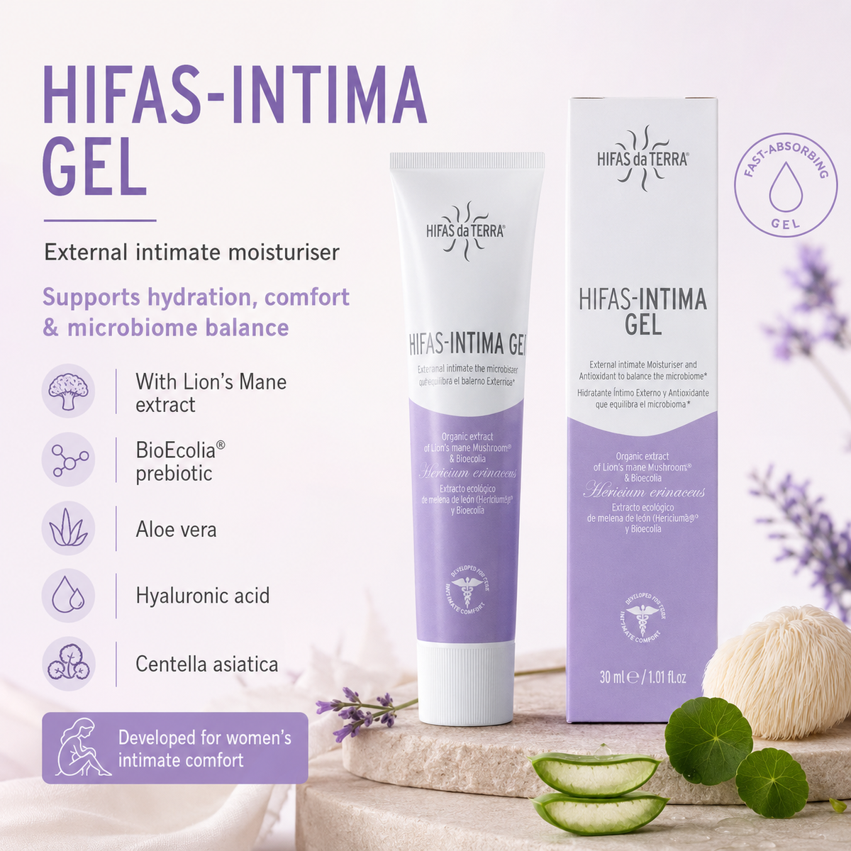 HIFAS-INTIMA GEL – Vaginal Moisturiser & Intimate Comfort Gel